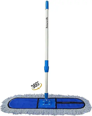 Inuvik Microfiber Wet & Dry Cotton Pad Floor Mop 67x14x5(18-Inch Head) with 4 Feet Telescopic handle Floor